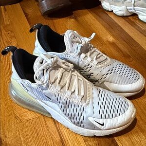 Nike Air Max 270 White and Black Sneakers